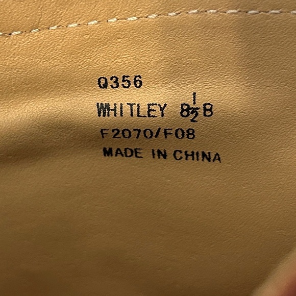 Coach Boots Whitley Q356 High W Boots in Whiskey - Size 8.5M (with original box) - Picture 11 of 16